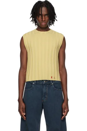 ECKHAUS LATTA Gilet jaune et bourgogne à rayures Keyboard