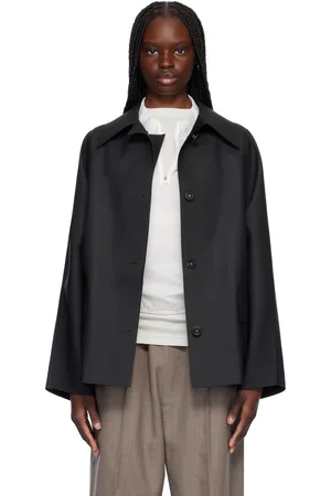 Kassl Editions Blouson noir en caoutchouc