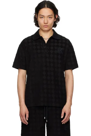AMIRI Polo noir à quadrigrammes