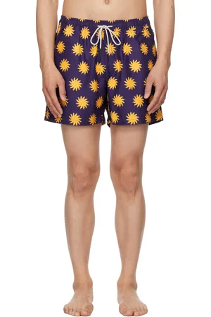 Oas Maillot de bain Sunday Sun bleu marine et jaune