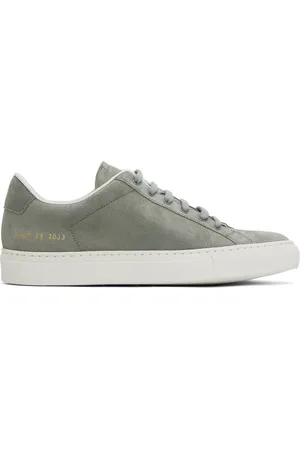 COMMON PROJECTS Baskets rétro vertes en suède
