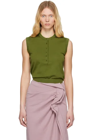 DRIES VAN NOTEN Pull sans manches vert