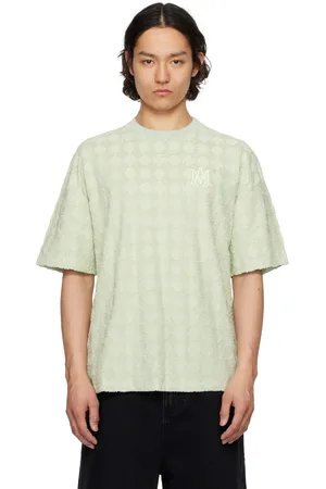 AMIRI T-shirt surdimensionné vert à quadrigrammes