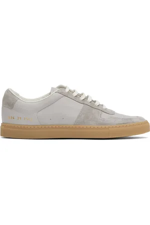 COMMON PROJECTS Baskets étroites BBall grises en suède et en cuir