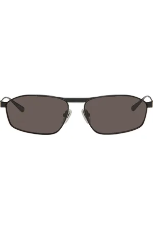 Balenciaga Lunettes de soleil 3.0 noires à monture en D et à logo