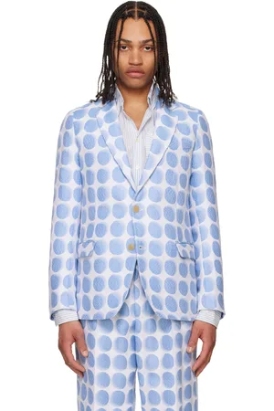 WALTER VAN BEIRENDONCK Veston Sharp bleu