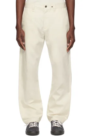 RAG&BONE Pantalon chino droit Haydon blanc cassé en coton
