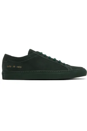 COMMON PROJECTS Baskets Achilles vertes en suède