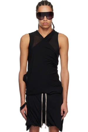 Rick Owens Débardeur noir à assemblage Banana - Hollywood