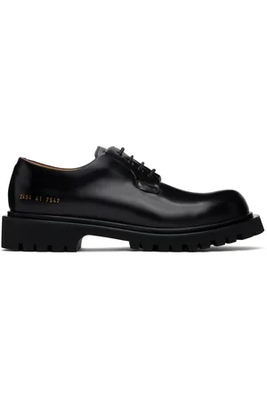 COMMON PROJECTS Derbys noirs à semelle épaisse