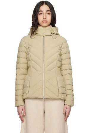 Mackage Blouson léger Idalee beige rembourré en duvet à capuche
