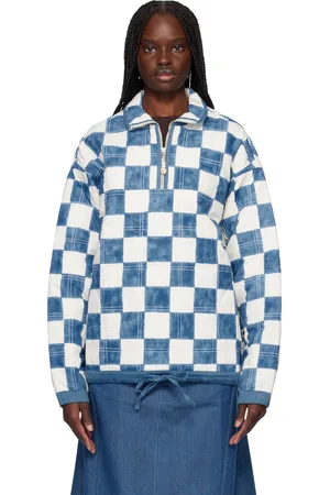 Story Blouson Mineral bleu et blanc