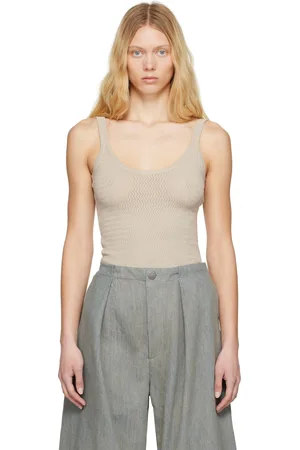 Lauren Manoogian Débardeur beige en pointelle extensible