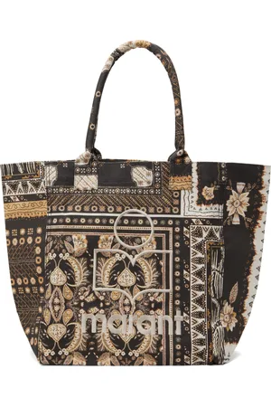 Isabel Marant Cabas Yenky-GE noir et blanc cassé