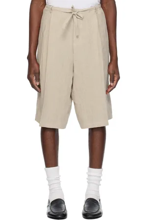 SOSHIOTSUKI Short de judo beige en lin mélangé