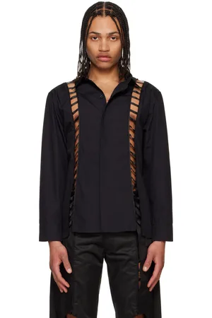Olly Shinder Chemise Tab noire