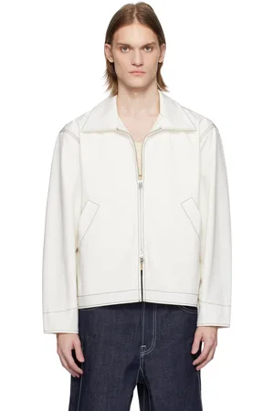 KARMUEL YOUNG Blouson droit deux façons blanc à poches