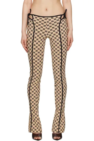 MISBHV Legging Coquette beige à monogramme