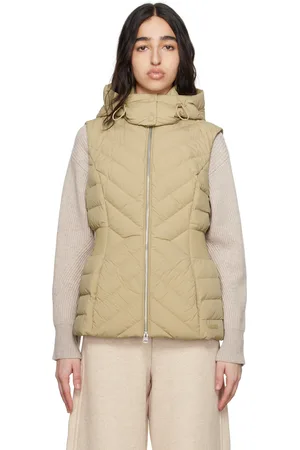 Mackage Veste légère Hoshi beige rembourrée en duvet à capuche
