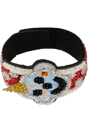 WALTER VAN BEIRENDONCK Bracelet multicolore à image de clown