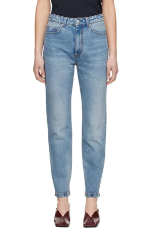 Ami Jean bleu en coton à coupe classique