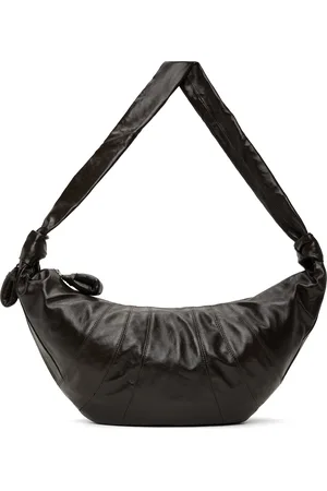 LEMAIRE Grand sac Croissant brun