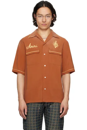 AMIRI Chemise de camp Saturday Night orange