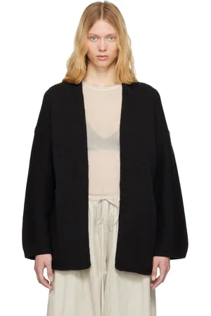 Lauren Manoogian Cardigan noir à avant ouvert