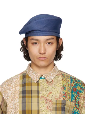 ENGINEERED GARMENTS Béret bleu en denim
