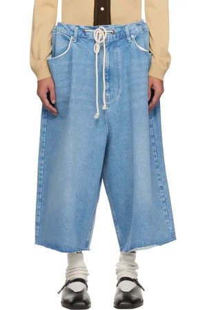 Camiel Fortgens Short ample bleu en denim