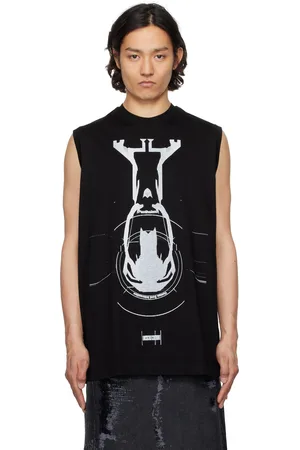 JULIUS T-shirt sans manches Anima noir