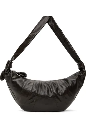 LEMAIRE Grand sac Croissant brun