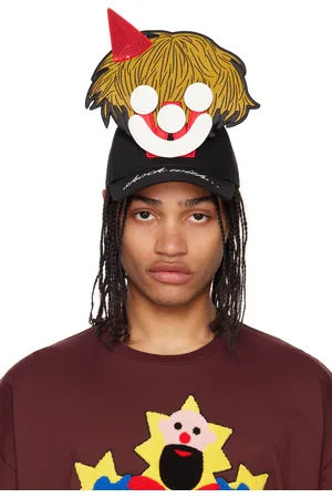 WALTER VAN BEIRENDONCK Casquette Smiley noire