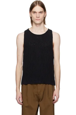 CMMN SWDN Débardeur Eli noir en tricot de fil de ruban