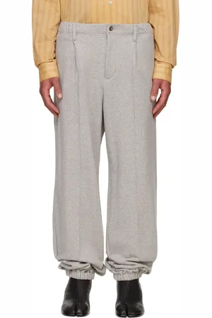 SOSHIOTSUKI Pantalon de survêtement gris à coutures pincées
