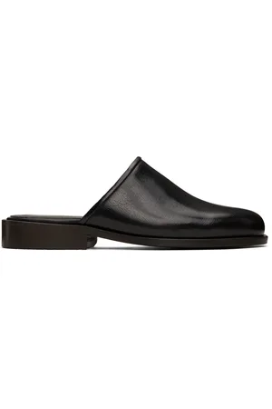 LEMAIRE Mules noires à bout carré