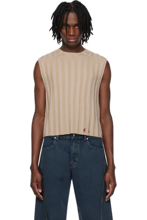 ECKHAUS LATTA Gilet beige à rayures Keyboard