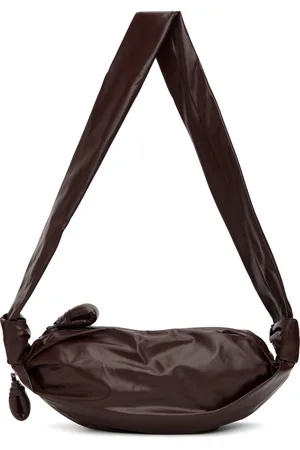 LEMAIRE Petit sac Soft Croissant bourgogne