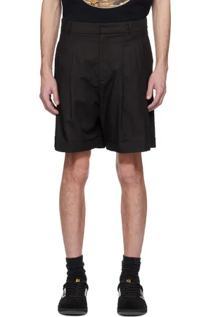 Balmain Bermuda noir à plis
