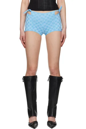 MISBHV Short Coquette bleu à monogramme