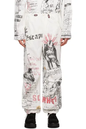 R13 Pantalon militaire ample blanc