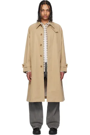 Coor Trench de style balmacaan en coton mélangé