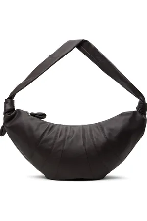 LEMAIRE Grand sac Croissant brun