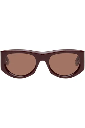 Gucci Lunettes de soleil rectangulaires bourgogne