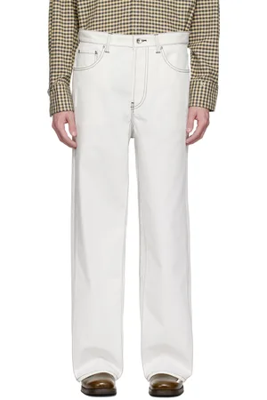 KARMUEL YOUNG Jean ample Cuboid blanc