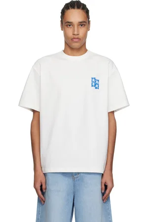 Ader Error T-shirt 04 blanc à étiquette à logo Tetris - Significant