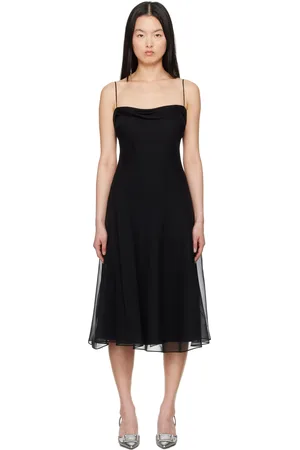 Mirror Palais Robe midi Belladonna noire