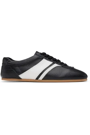 SYSTEM Baskets noires en cuir