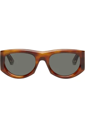 Gucci Lunettes de soleil rectangulaires brunes