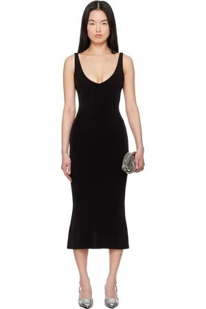 Mirror Palais Robe midi Iman Supermodel noire
